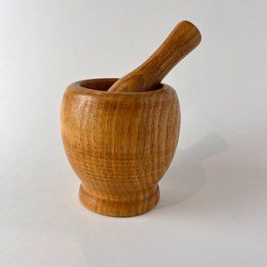 Wood Mortar and Pestle